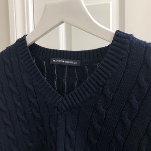 NWOT WMNS Brandy Melville Navy Olsen Sweater